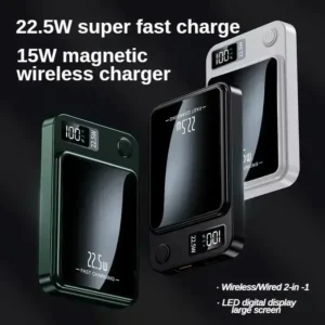 Bezprzewodowy magnetyczny power bank 10000 mAh Super szybkie ładowanie Przenośny zewnętrzny akumulator PowerBank Adapter do iPhone Huawei Xiaomi